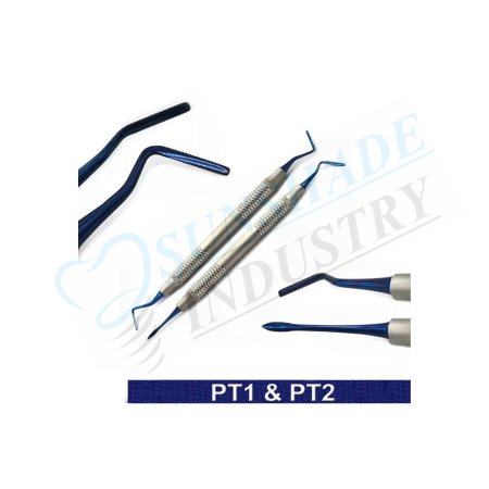 Dental Periotome Set PT1 & PT2 – Tooth Extraction Periodontal Implant Instruments
